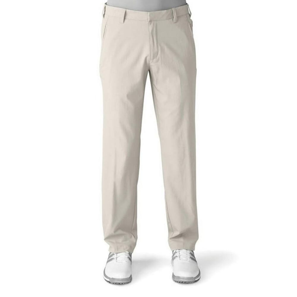Adidas Climalite 3-Stripes Pant khaki 34x30 lightweight coaches casual comfort